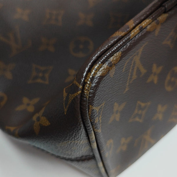 ALL IN BB Monogram Coated Canvas Brown