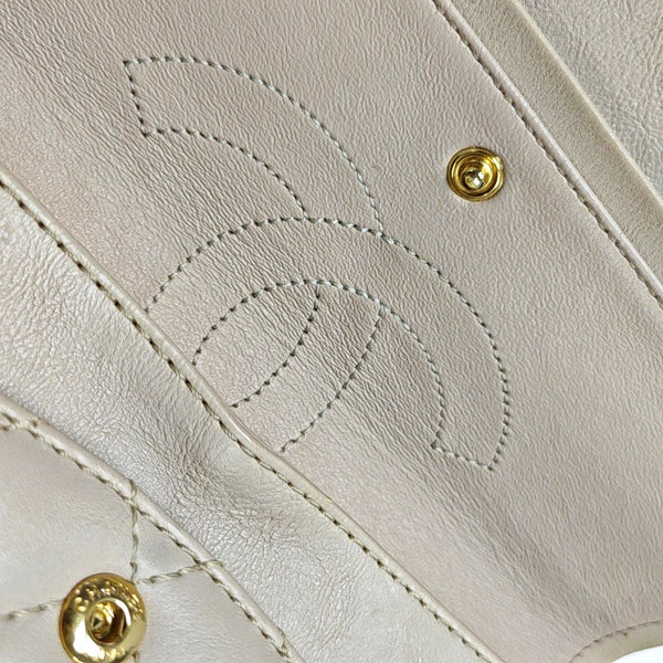 2.55 225 (small) Quilted Calfskin Beige