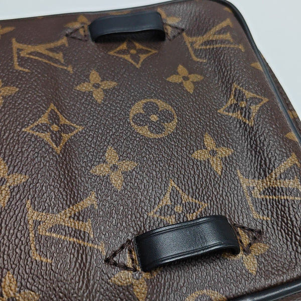 UTILITY SIDE Monogram Coated Canvas Brown