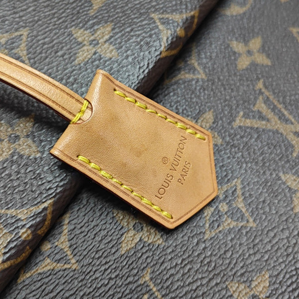 CLUNY PM Monogram Coated Canvas Brown