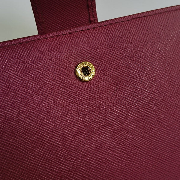 Saffiano Calfskin Wallet Red