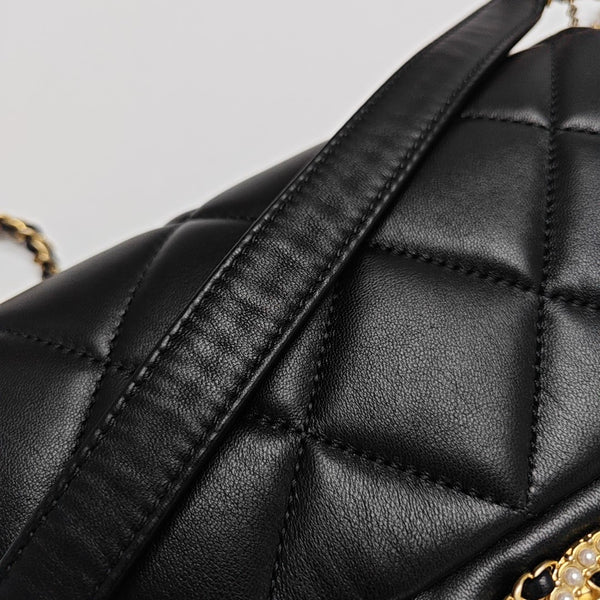 Quilted Lambskin Black