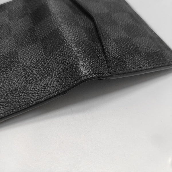 Damier Graphite Coated Canvas Card Holder Gray