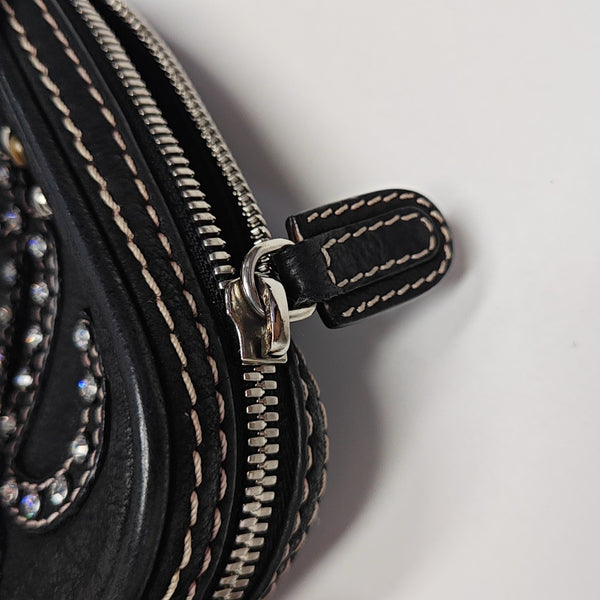 Calfskin Shoulder Bag Black