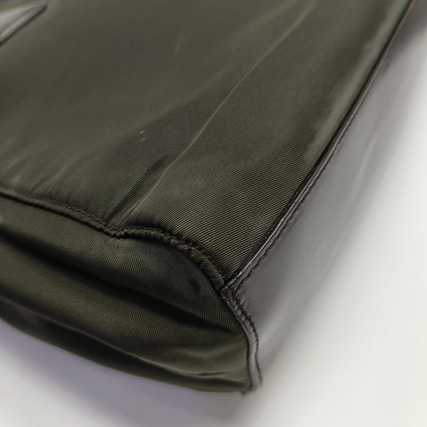 Nylon Top Handle Bag Green