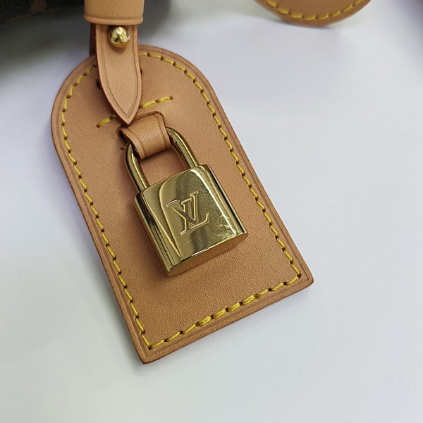 ALL IN GM Monogram Coated Canvas Brown