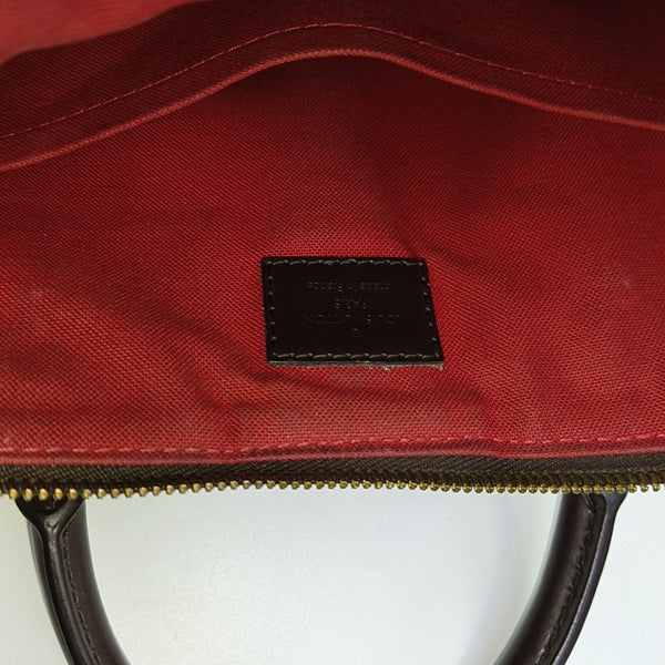 SIENA Damier Ebene Coated Canvas Brown