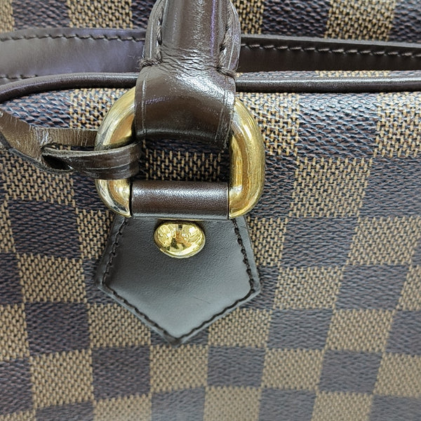 DUOMO Damier Ebene Coated Canvas Brown