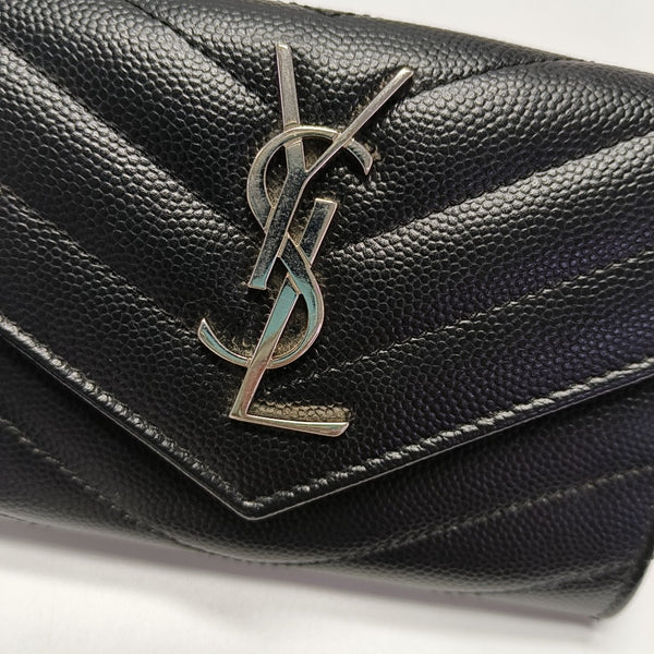 MATELASSE Calfskin Black Card Holder