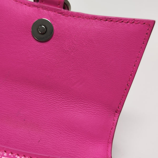 Hourglass Mini Calfskin Red