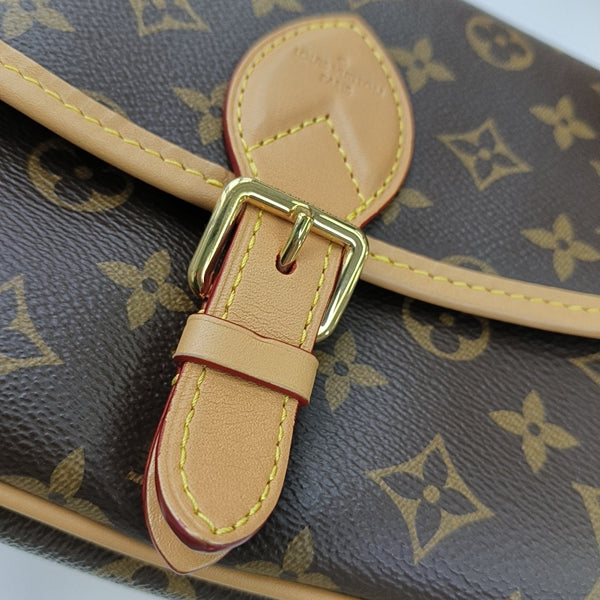 DIANE Monogram Coated Canvas Brown