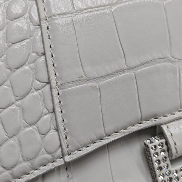 Hourglass Small Calfskin White
