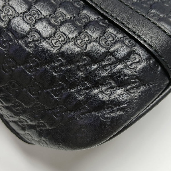 Microguccissima Monogram Calfskin Black