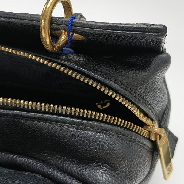 CHANEL PETITE Quilted Grained Calfskin Black