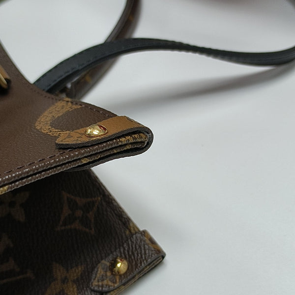ONTHEGO MM Monogram Coated Canvas Brown