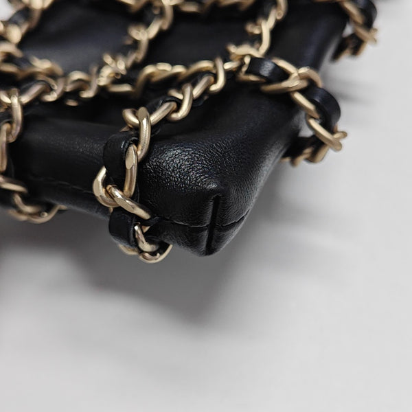 Lambskin Shoulder Bag Black