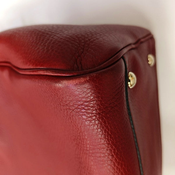 Bambú 1947 Piel de Becerro Rojo