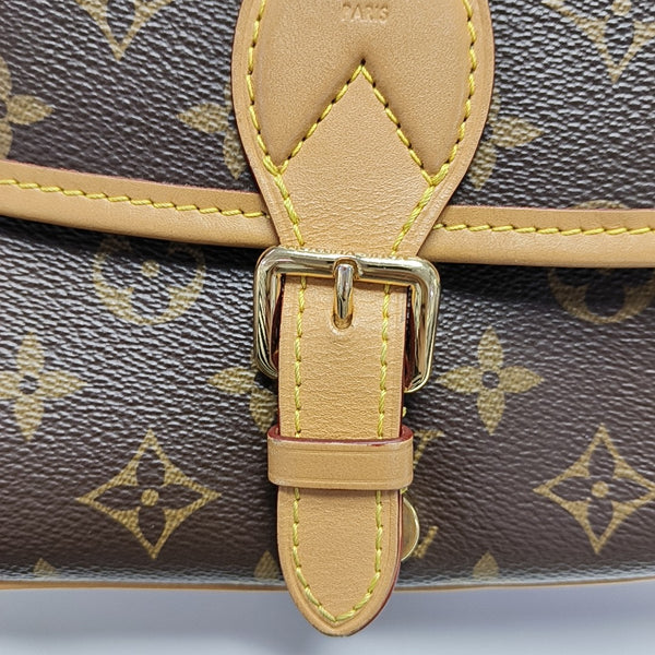 DIANE Monogram Coated Canvas Brown