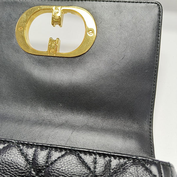 Dior Caro Small Cannage Calfskin Black