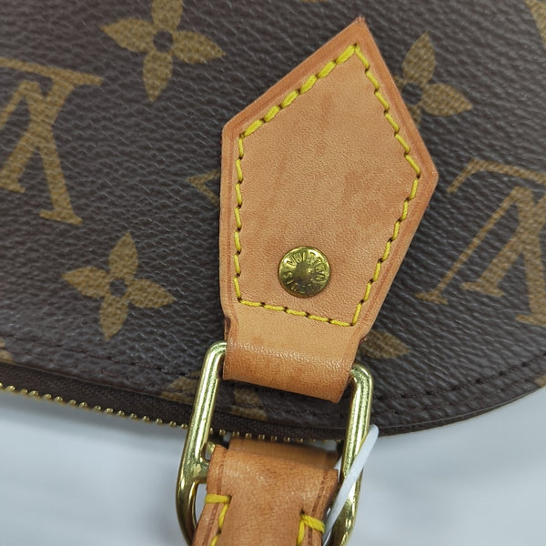 ALMA BB Monogram Coated Canvas Brown
