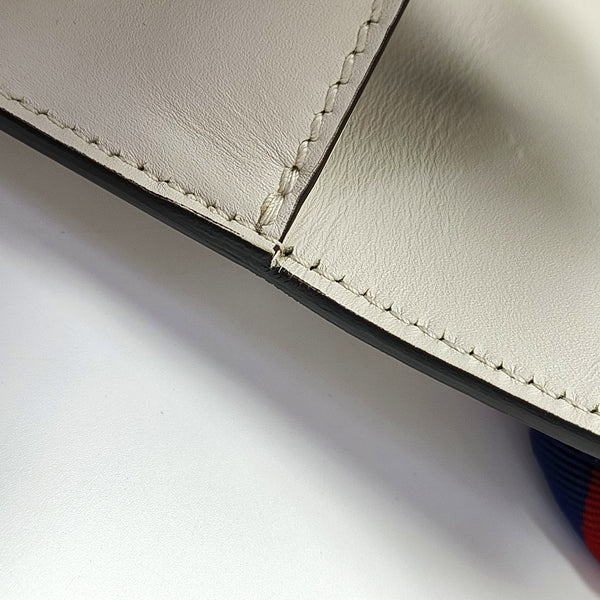 Authenticated pre-owned Sylvie Small Calfskin White - Top Handle Bag at Looply