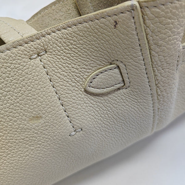CABAS PHANTOM Small Calfskin White