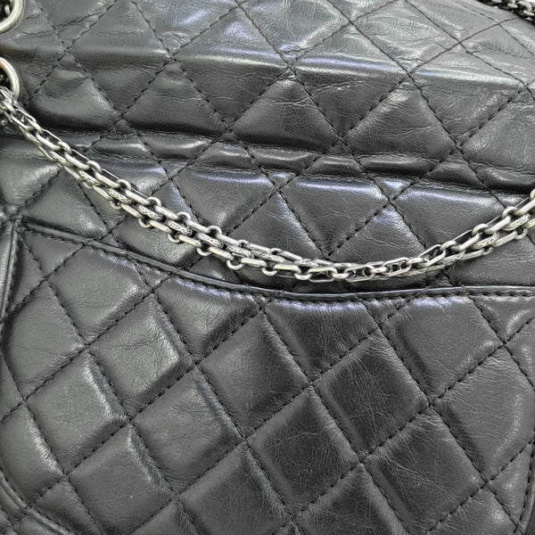 2.55 227 (jumbo) Quilted Vintage Calf Black
