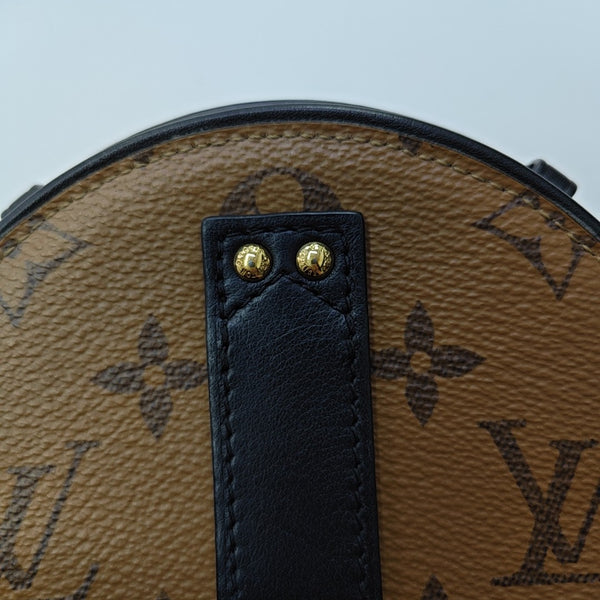 BOITE CHAPEAU Mini Monogram Coated Canvas Brown