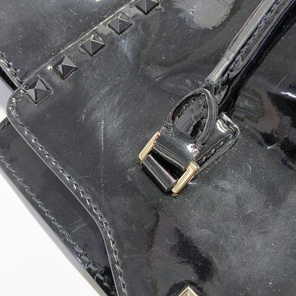 Rockstud Calfskin Black