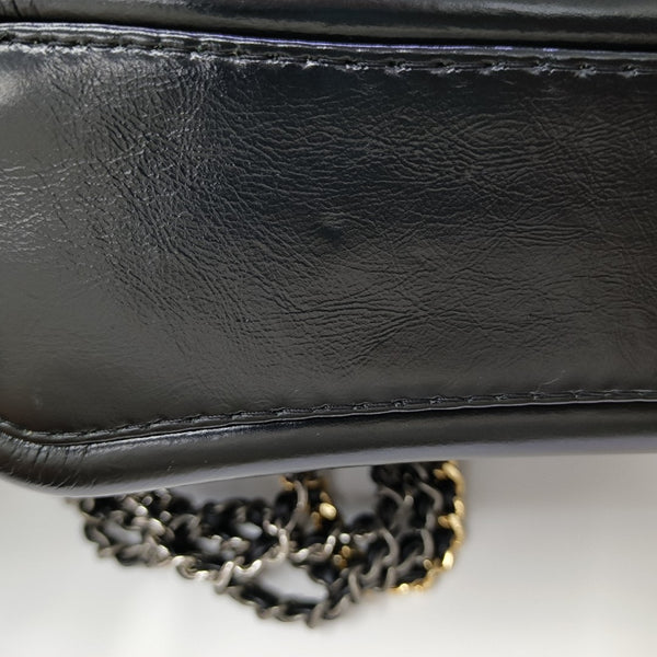 GABRIELLE Small Quilted Calfskin Black