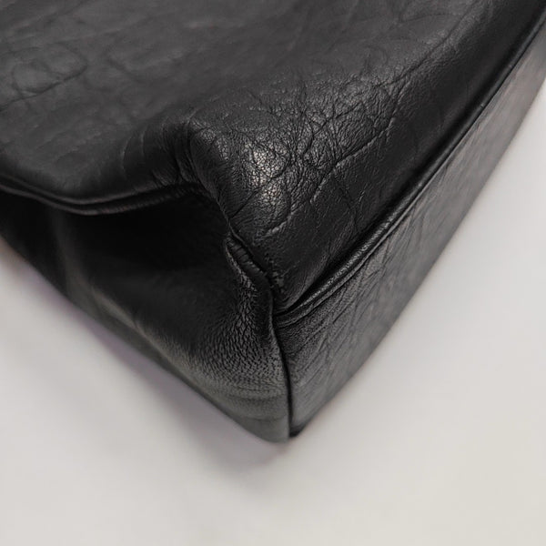 Calfskin Shoulder Bag Black