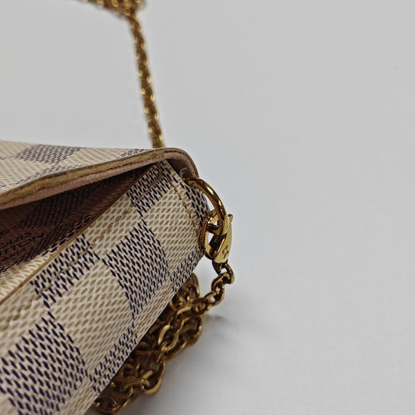 FÉLICIE Damier Azur Coated Canvas White