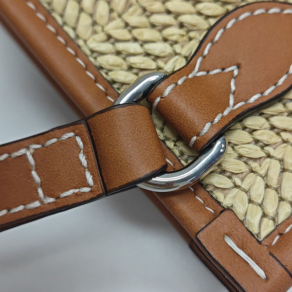 Straw Clutch Brown