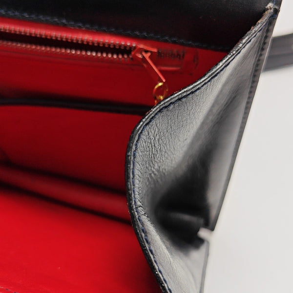 Calfskin Shoulder Bag Blue
