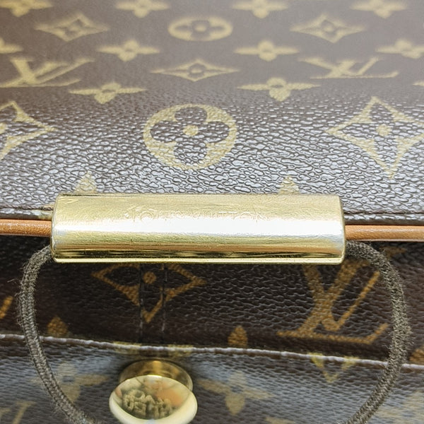 VALMY Monogram Coated Canvas Brown