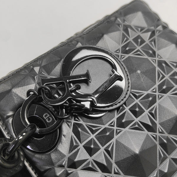 Lady Dior Small Cannage Calfskin Black
