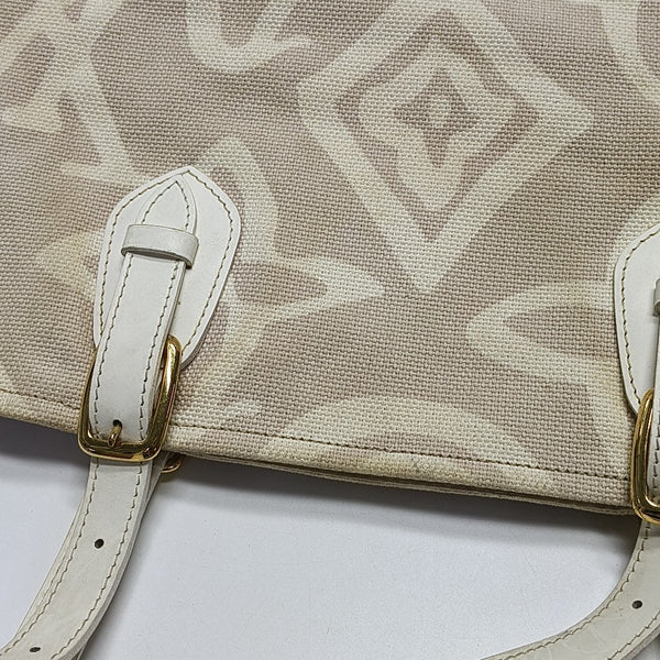 TAHITIENNE CABAS MM Monogram Canvas Beige