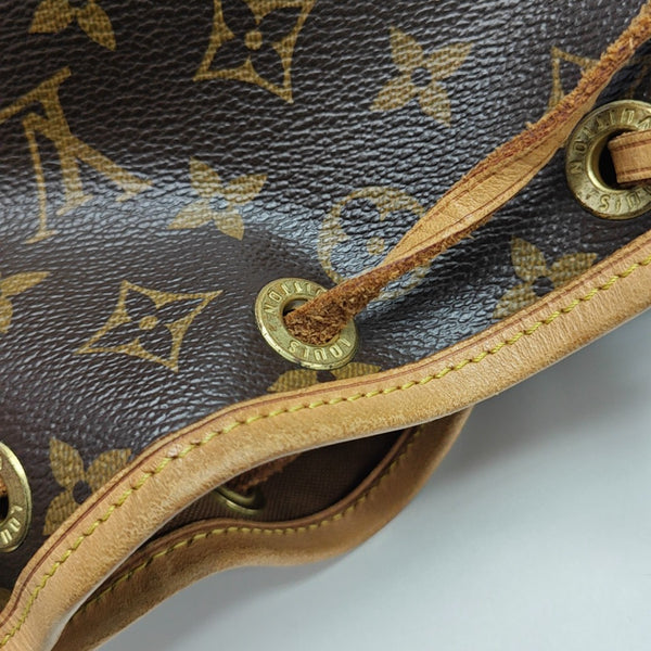 NOÉ BB Monogram Coated Canvas Brown
