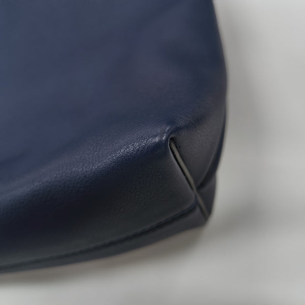 Calfskin Shoulder Bag Blue