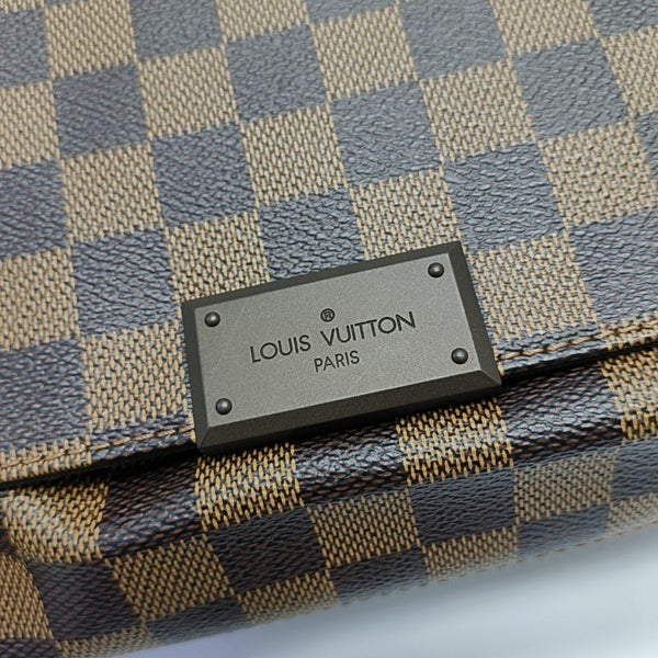 DISTRICT MM Damier Ebene Coated Canvas Brown