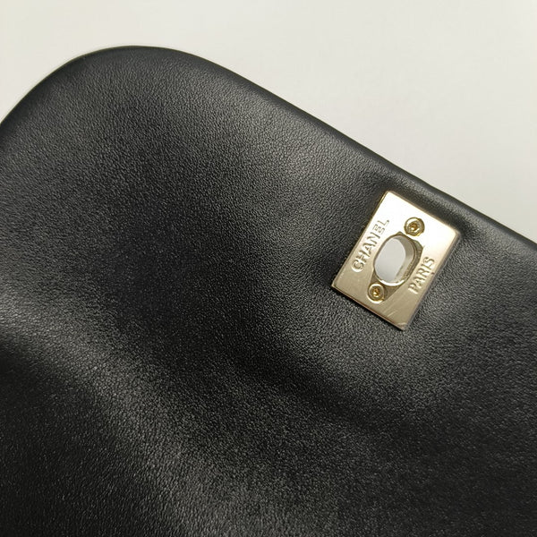 DUMA Large Quilted Calfskin Black
