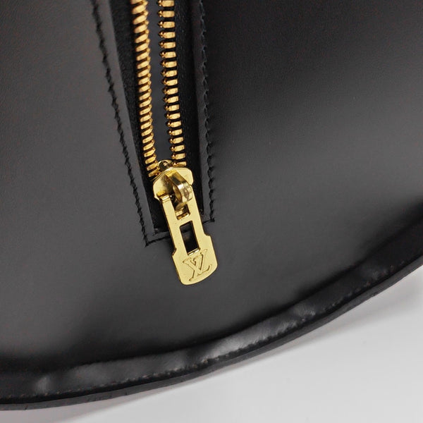 Calfskin Top Handle Bag Black