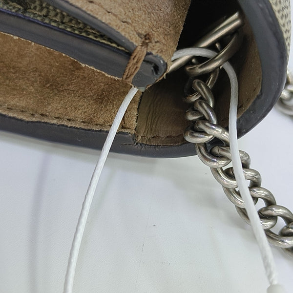 Dionysus Super Mini Monogram Coated Canvas Beige