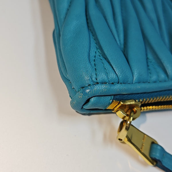 Matelassé Quilted Lambskin Blue