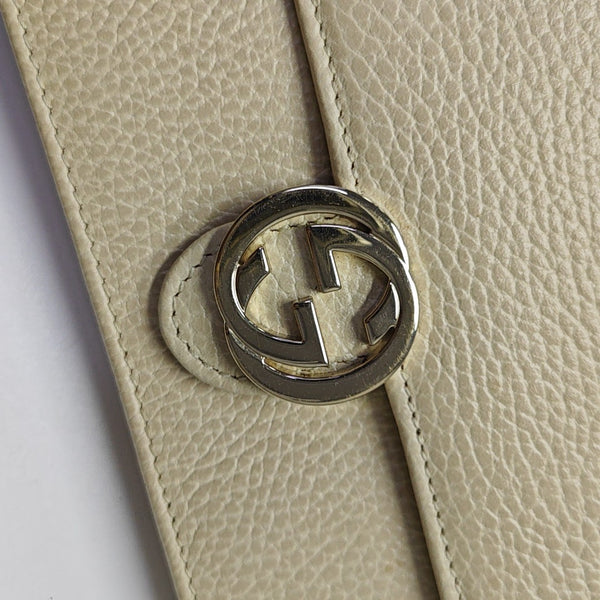 Interlocking G Small Calfskin Beige