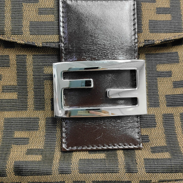 Monogram Coated Canvas Shoulder Bag Brown