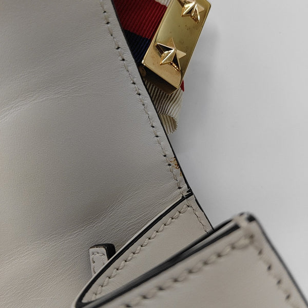 Sylvie Small Calfskin White