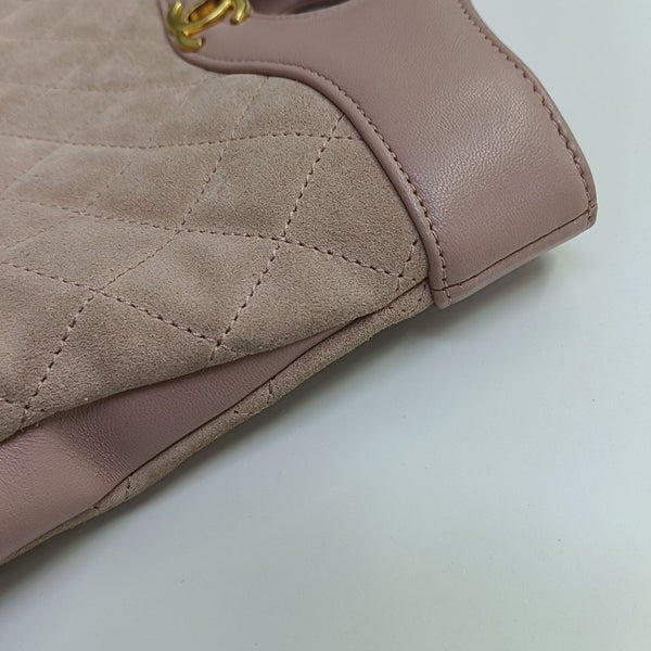 CHANEL 31 Quilted Suede Pink