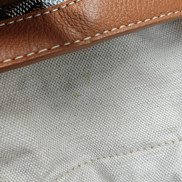 Coated Canvas Shoulder Bag Mini Black