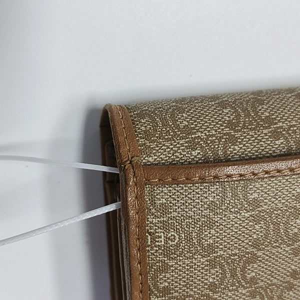 Coated Canvas Wallet Beige